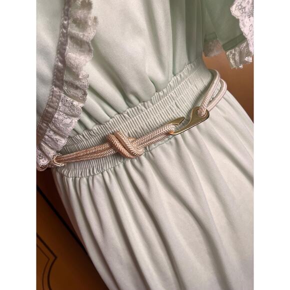 Vintage braided belt with statement metal detail, size S main image 3